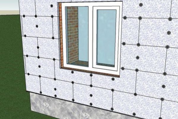Утепление стены дома из газобетона пенопластом или пенополистиролом снаружи